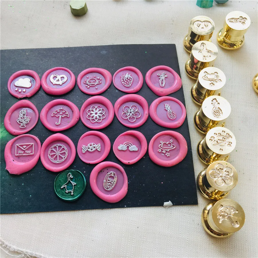  1.2cm small size cherry love Brass Head Wax Stamps Sealing Wax Stamp Wedding Invitation Stamps Chri - 33007996447