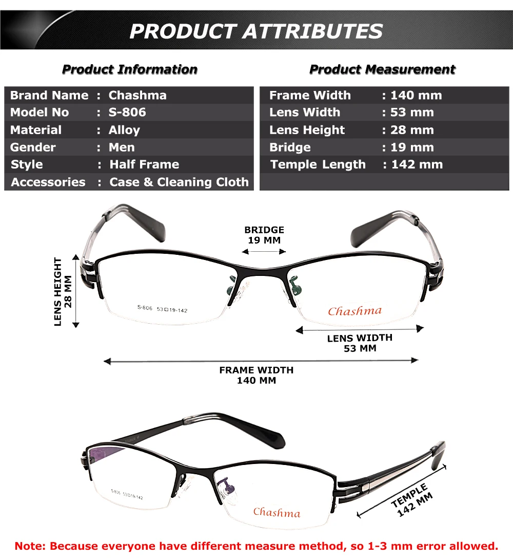 sunglasses frame width