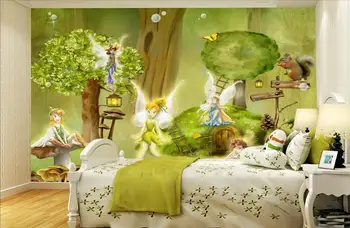 

3d room wallpaper High-end custom mural non-woven wall sticker 3d Children room spirit world painting 3d wall murals wallpaper