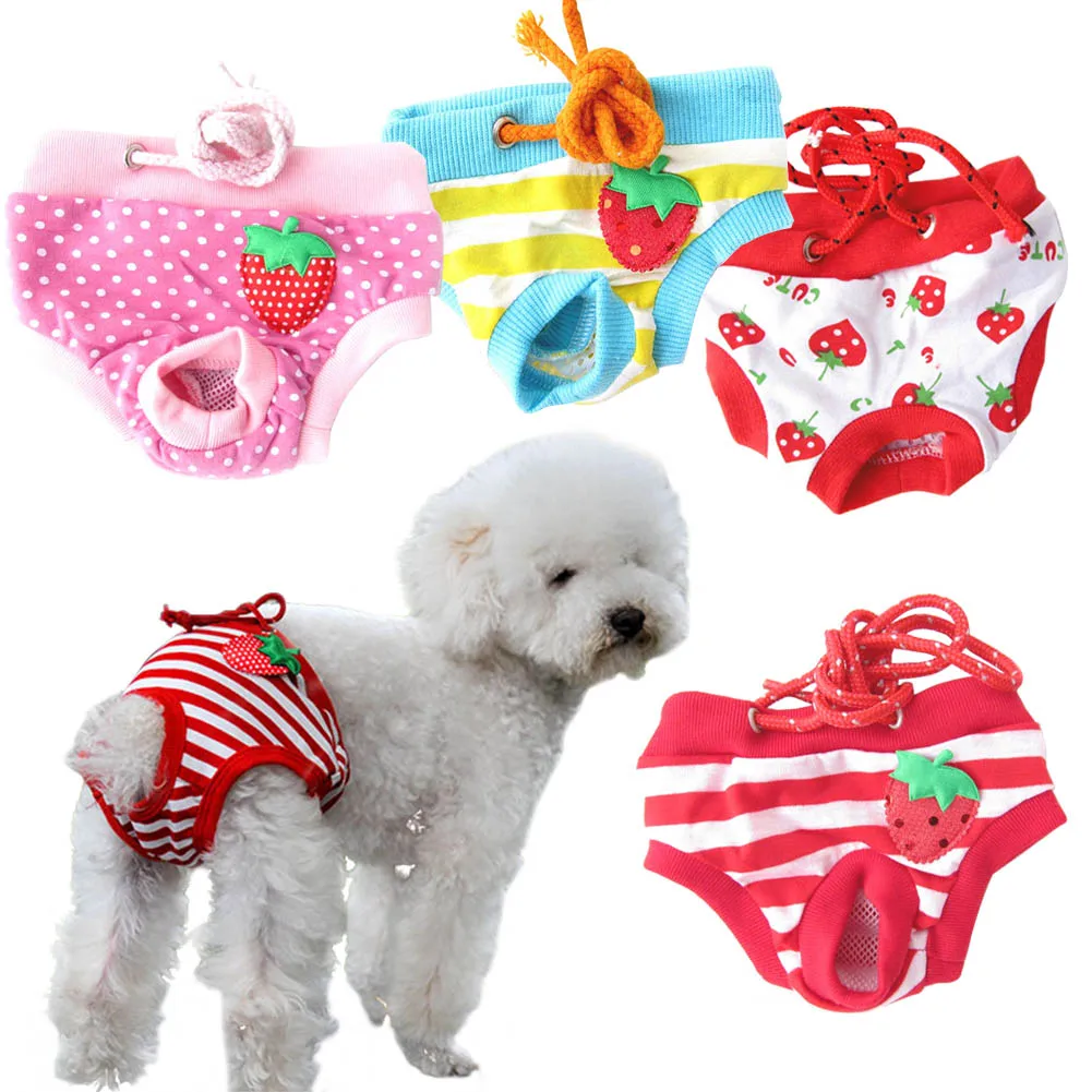 

Hot NEW emale Pet Dog Puppy Diaper Pants Physiological Sanitary Short Panty S/M/L/XL Hogard