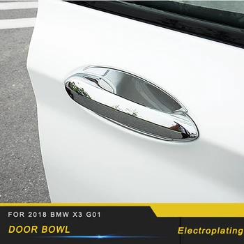 

ABS Chrome Door Handle Door Bowl Cover Frame Trim Car Accessory For 2018 BMW X3 G01