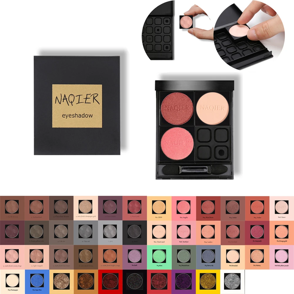 Eyes Makeup kit DIY Eyeshadow matte shadow palette glitter eye shadow shimmer shadow contour pallete cosmetic set gift