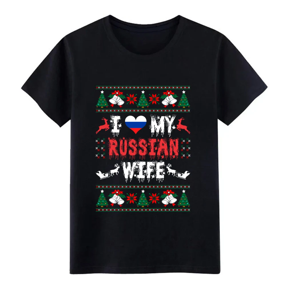 Свитер с надписью i love my russi an Women ugly christmas для мужчин трикотажная футболка из