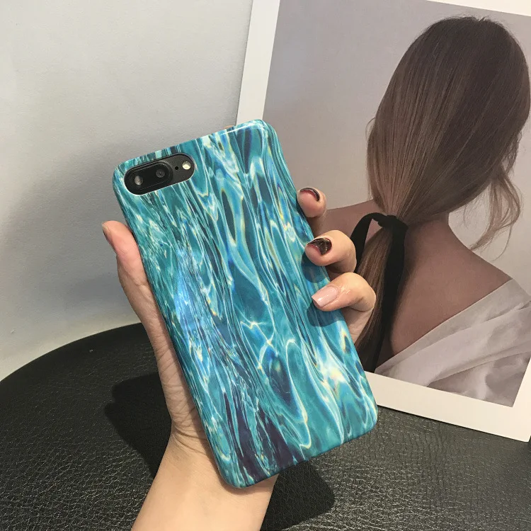 Modern Stylish Blue Water Phantom Case For iphone 8 Case