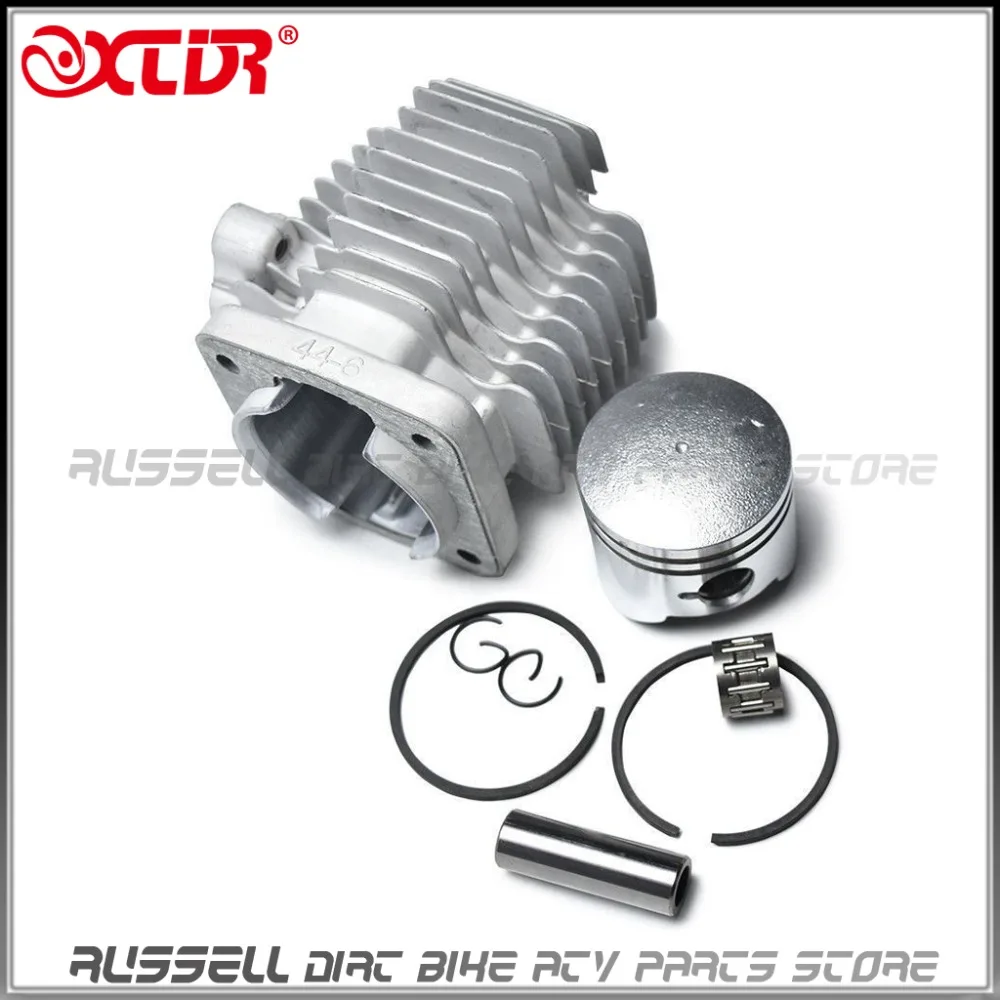49cc conjunto de 2 tempos motor a gás 44mm cabeça do cilindro com kits pistão para motorizado 49cc conjunto de 2 tempos motor a gás 44mm cabeça do cilindro com kits pistão para motorizado
