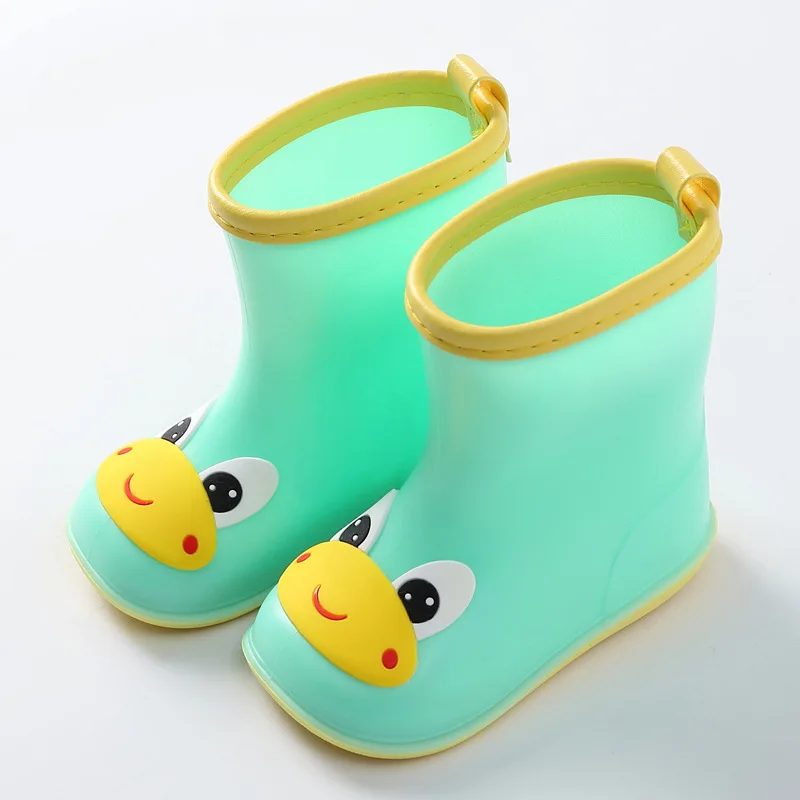 Резиновые сапоги детские для мальчиков и девочек сапоги от дождя из ПВХ водонепроницаемая обувь детская мультяшная обувь водонепроницаемые резиновые сапоги всесезонные съемные