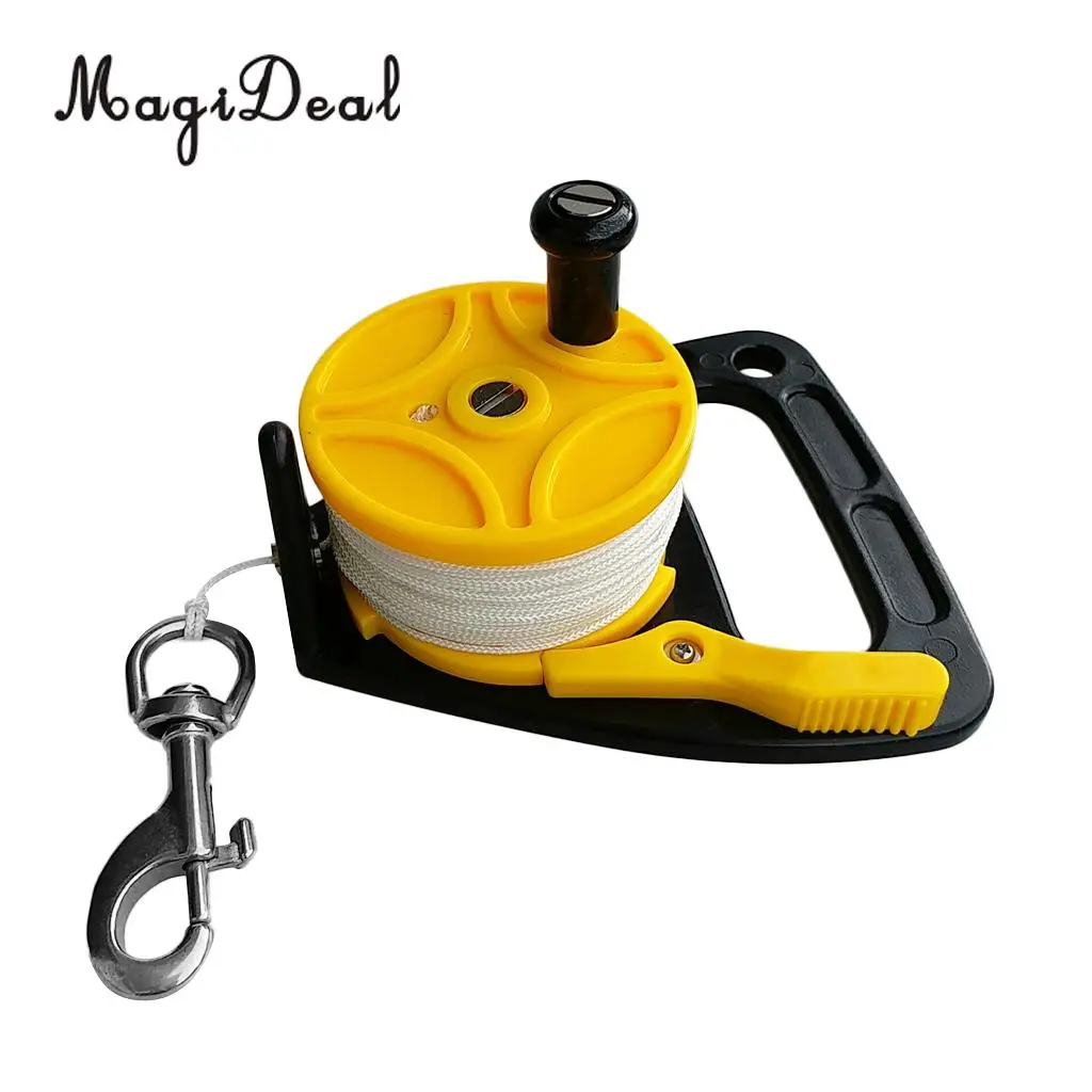 Portable Durable Yellow Plastic SMB Reel Wreck Cave Scuba Diving Spool