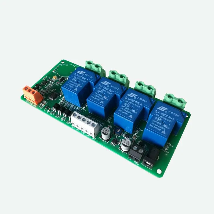 485 Bus 4 Switch Input 4 Relay Output Module 30A High Current