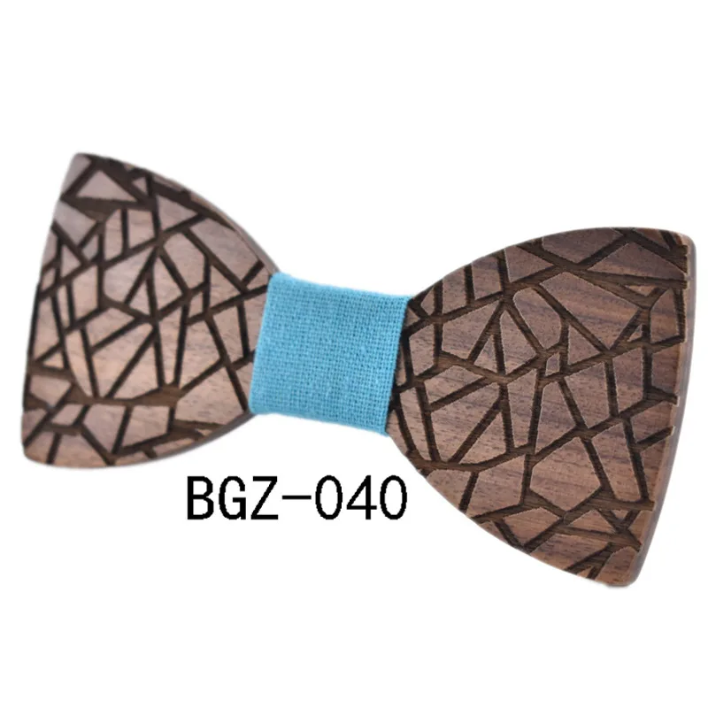 Neue Design Trend Unregelmäßigen Muster männer Anzug Hochzeit Holz Fliege Manschettenknöpfe Set