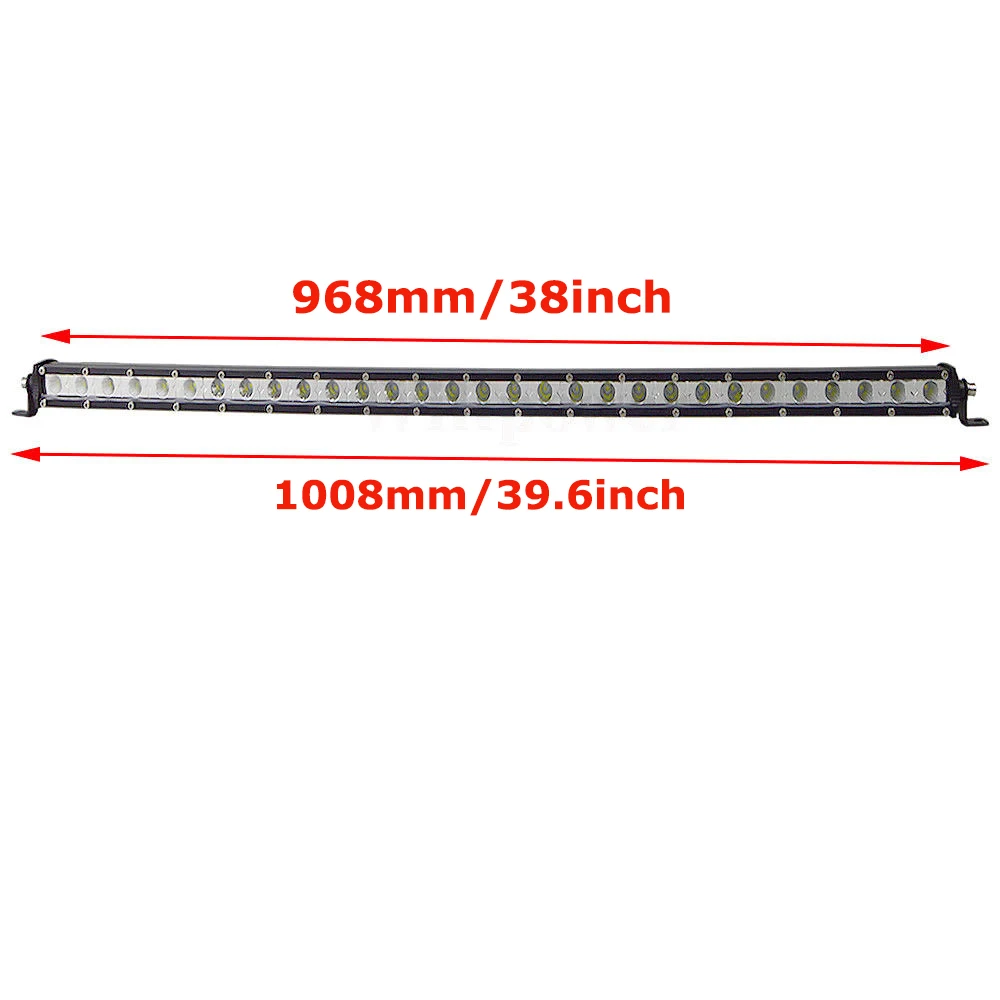 Прямой тонкий светодиодный светильник Однорядный " 13" 2" 25" 3" 38" 60 Вт 90 Вт 120 Вт 150 Вт 180 Вт для внедорожников 4X4 ATV 12V