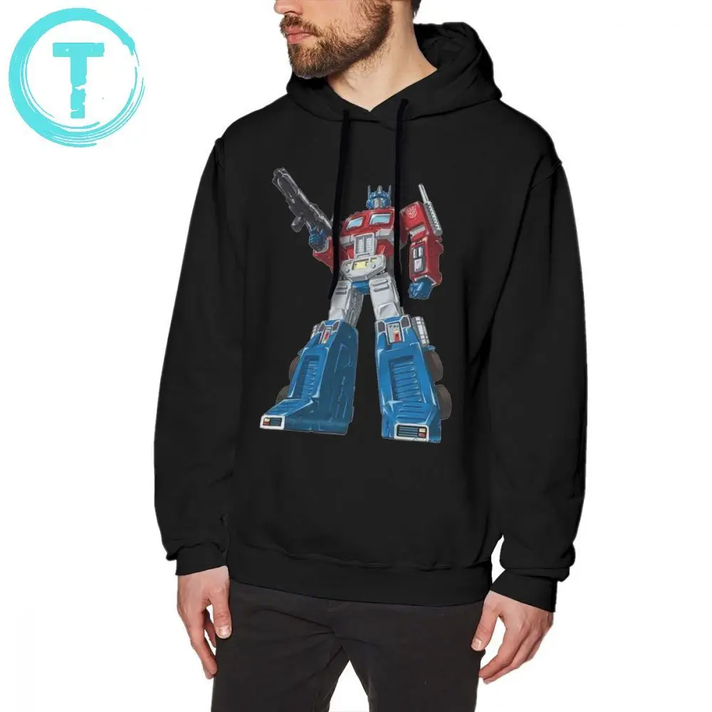 

Optimus Hoodie Optimus Prime Hoodies Autumn Cool Pullover Hoodie Grey Cotton Male Long Length XXL Loose Hoodies