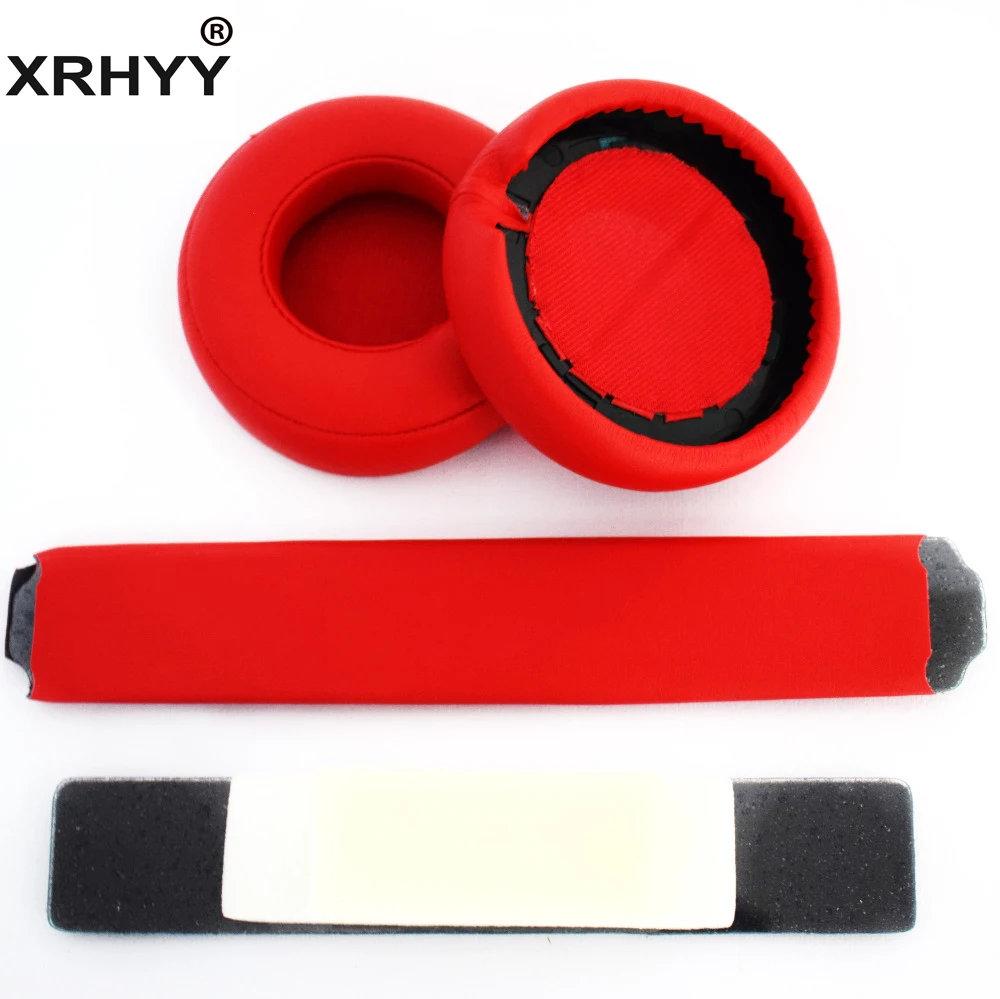 Красные Сменные наушники XRHYY повязка на голову амбушюры набор подушек для ритма