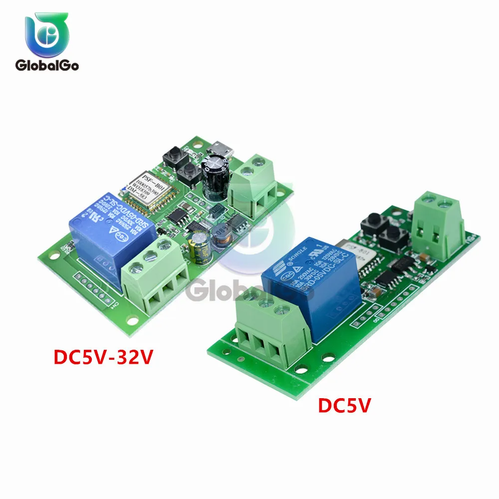 Самоблокирующийся Интеллектуальный релейный модуль Wi-Fi DC5V-32V беспроводной wifi модуль вещи умный дом дистанционное управление переключатель