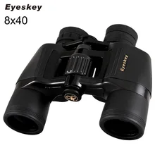Eyeskey 8x40 Porro бинокль телескоп Bak4 Prism Оптика Кемпинг прицелов сложить наглазники с шеи ремень для переноски сумка