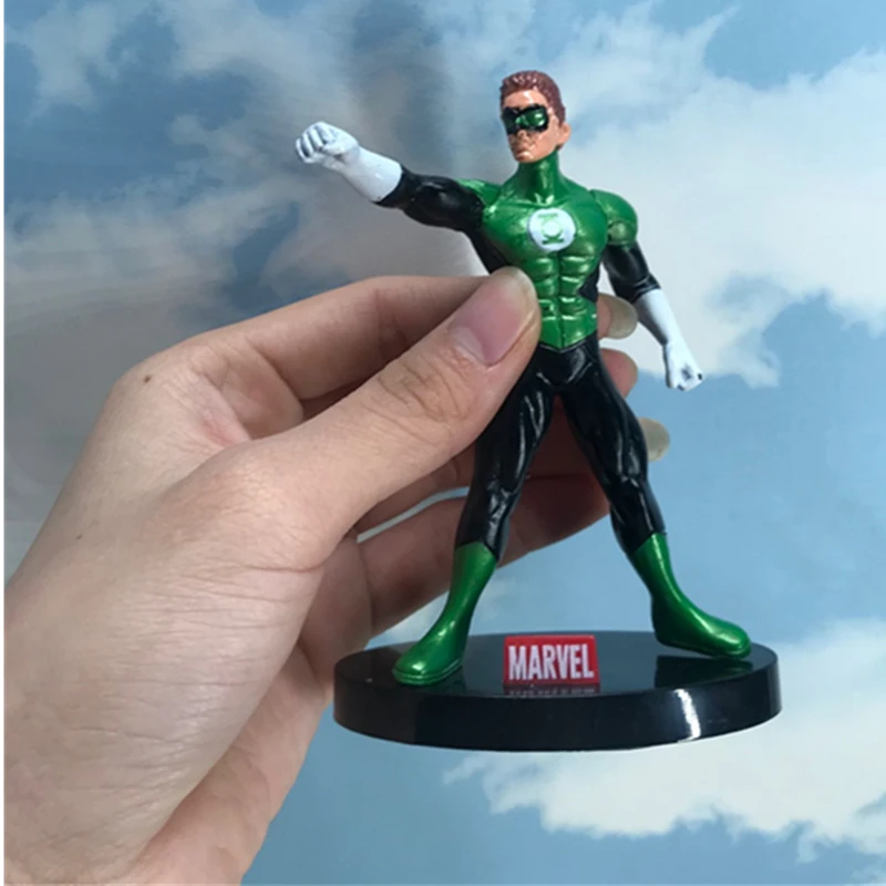 

4.1 " Justice League Alan Scott Hal Jordan Superhero Green Lantern Spectre Parallax PVC Action Figure Collectible Model Toy W002
