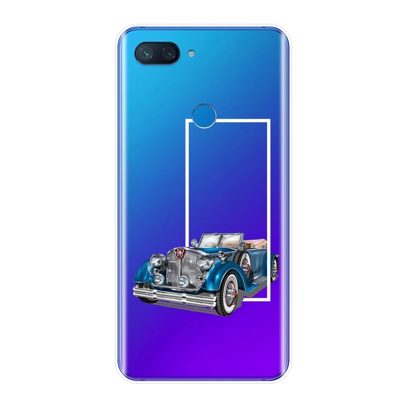 Ретро крутые Забавные 3D Автомобильные чехлы для телефонов Xiaomi Mi A1 A2 Lite 8 SE Мягкий