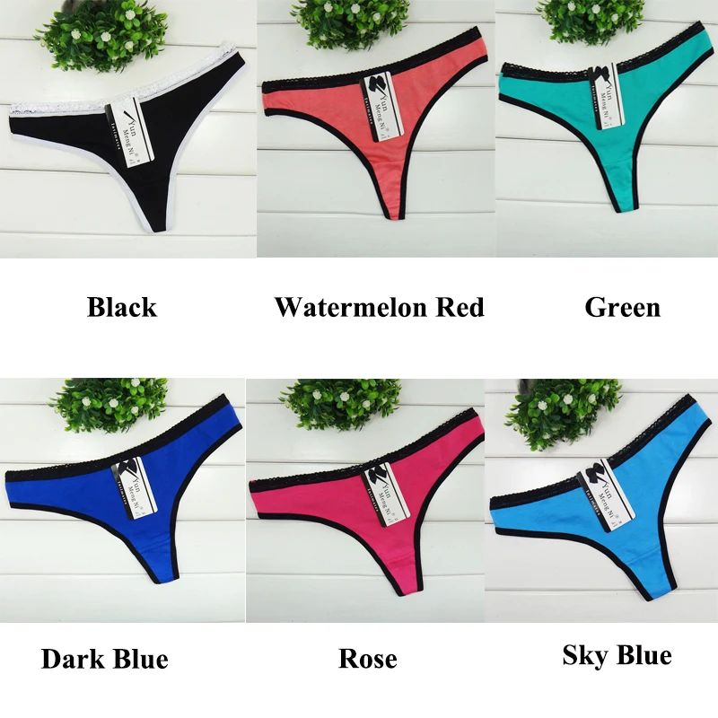 Promotion 2017 new cotton thong sexy Underpants cotton g-string sexy lady panties women underwear t-back hot lingerie intimate Wholesale