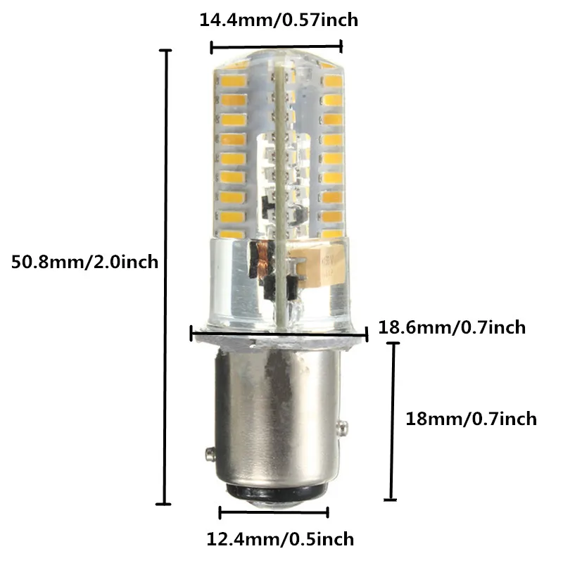 72 светодиодный s светодиодный светильник BAY15D 1157 3014 SMD силиконовый Кристальный морской светильник s Теплый чистый белый светильник ing 12-24V