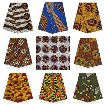 

100% Cotton Veritable Wax High Quality Ankara Fabric African Sewing Material Veritable Wax Tissus Guaranteed Real Pagne Wax