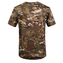 ELOS-новинка, уличная камуфляжная футболка для охоты, Мужская дышащая армейская Боевая футболка, военная сухая Спортивная камуфляжная футболка, Camp Tees-CP Green XL