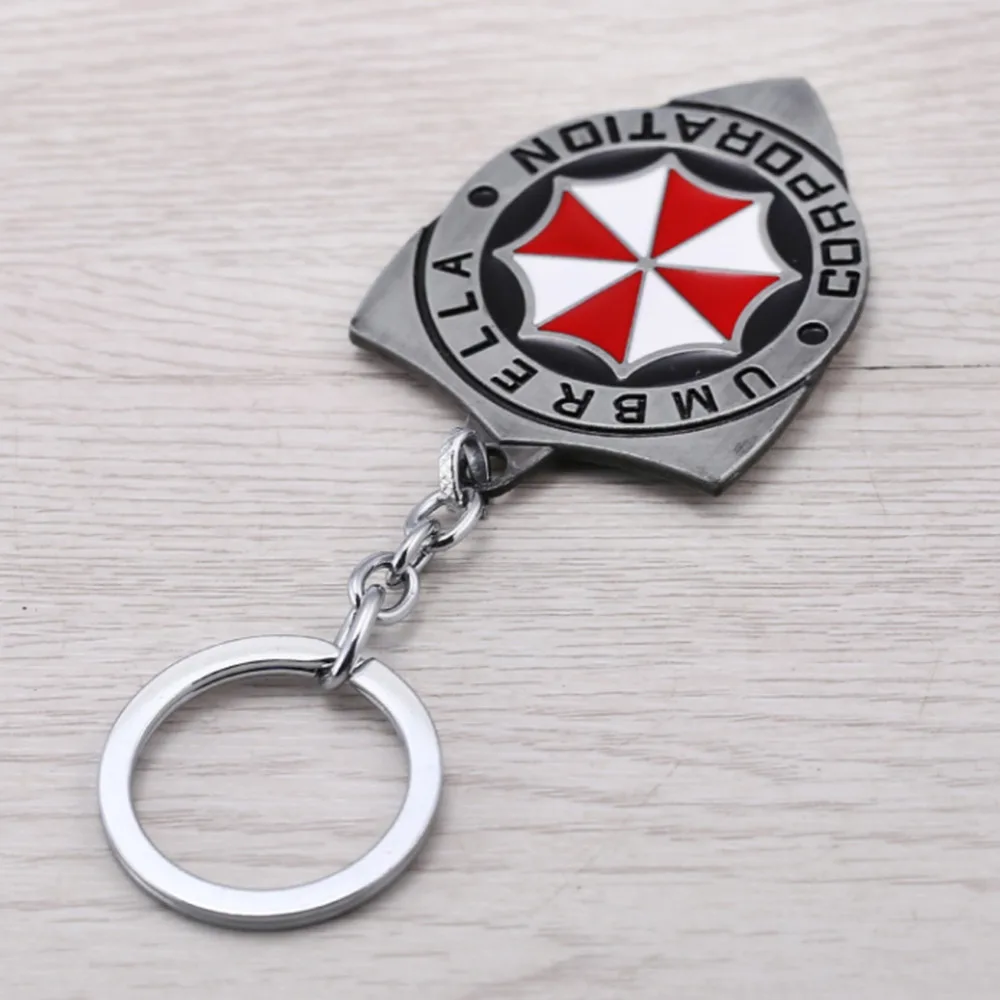 Resident Evil The Final Chapter Umbrella Corporation logo Metal Key chain Fancy Jewelry Costume Cosplay Halloween Movie 9