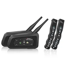 Лексин 2 шт. A4 1000 м 4 мотоциклистов BT внутренней шлем с Romote Управление Moto Переговорные Гарнитуры Bluetooth Intercomunicador
