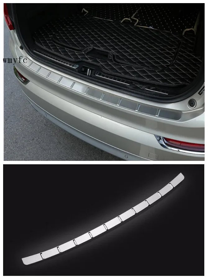 Stainless Steel Rear Bumper Protector Door Sill Plate Trunk Guard Plate