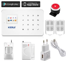 Kerui G18 Android iOS App управления беспроводной системы безопасности gsm сигнализация беспроводной магнитный датчик окна motion detector