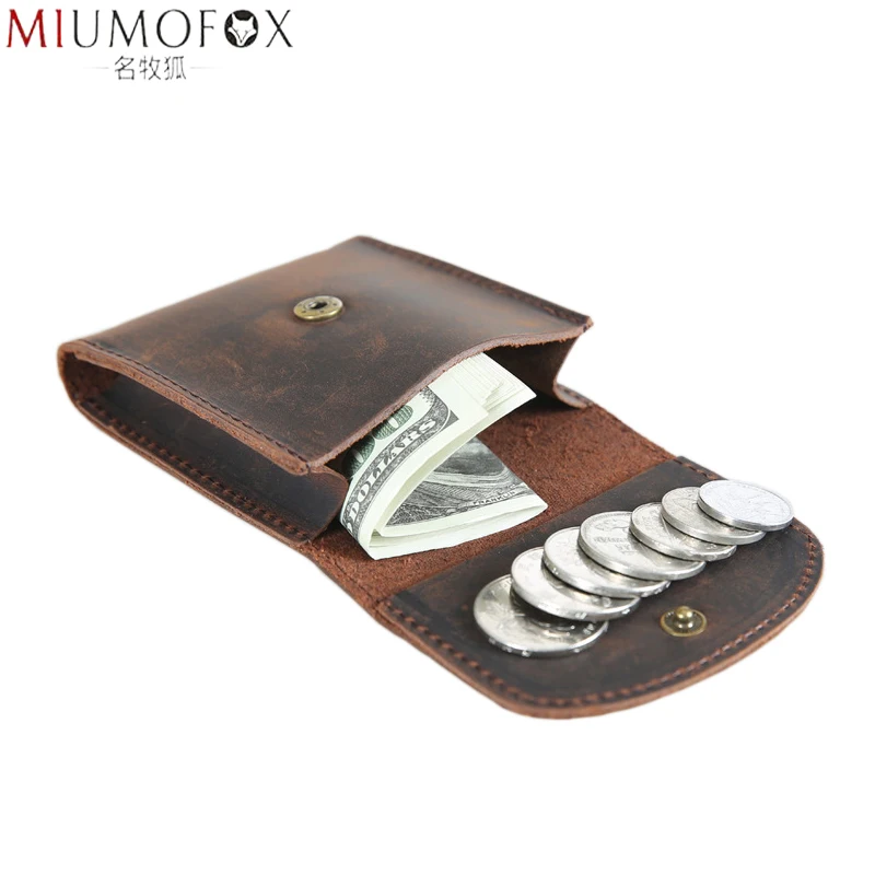 Genuine Leather Unisex Coin Wallet Simple Fashion Porte Monnaie Femme Hasp Porte Monnaie Porte Monnaie Homme Coin Purse Small