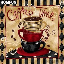HOMFUN-peinture diamant thème