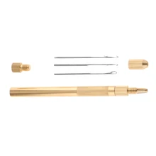 4 шт./компл. кружево для создания париков ремонт подключение вязальные крючки игла для протягивания нити Набор держателей для зажим для парика