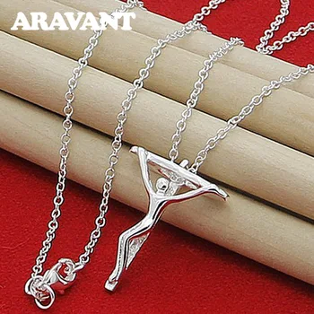 

Vintage Necklace 925 Silver Male Cross Pendants Necklace Men Silver Jewelry