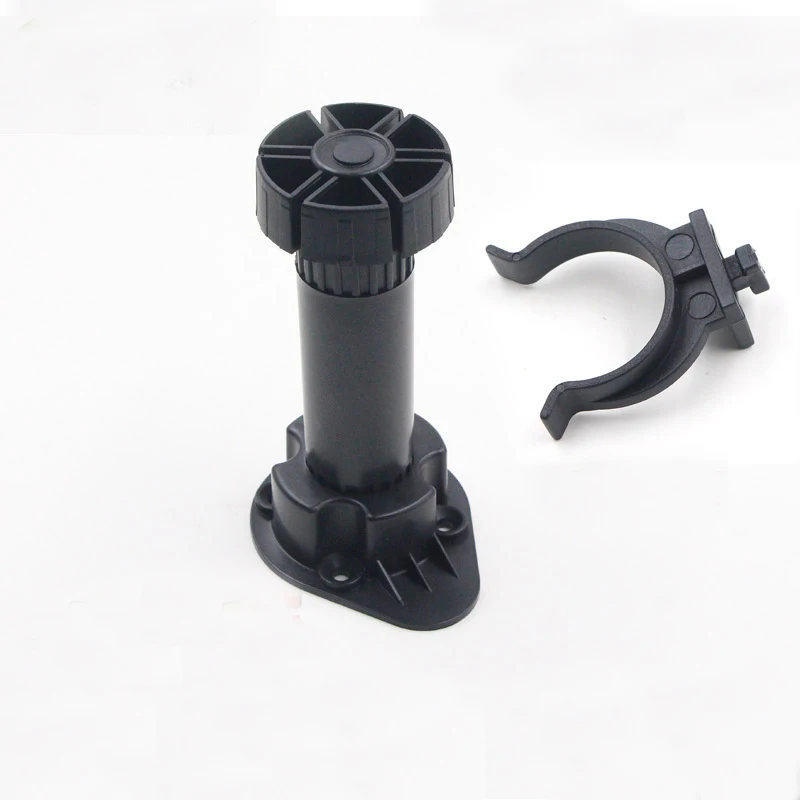 8CM 12CM Black Plastic Cupboard Foot PP Adjustable Thickening PVC