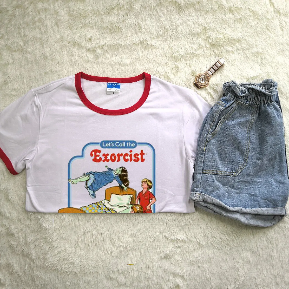 Hillbilly Funny Evil Force Women Tshirt Fashion Vintage Tops Harajuku Summer Short Sleeve Printed T shirt Women Oversize Shirt