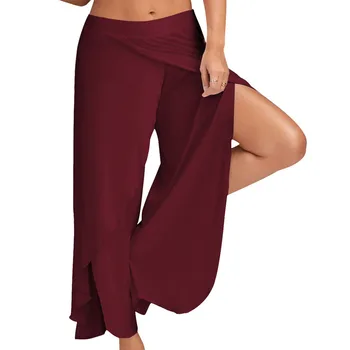 

Elegant OL Women High Waist Wide Leg Long Pants Casual Work Palazzo Full Length Loose Solid Color Ruffles Trousers Leggings