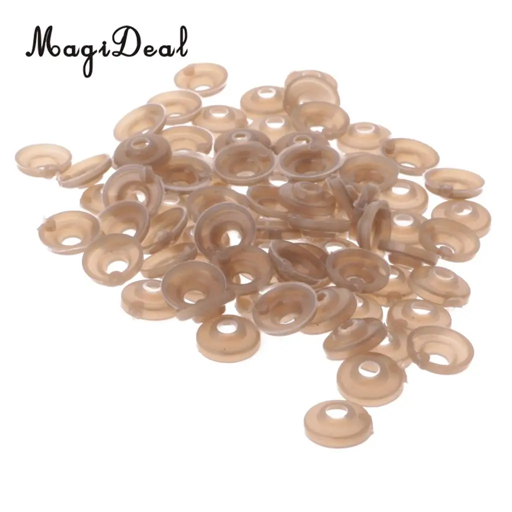 MagiDeal Simulation 100Pcs/Pack Plastic Safety Nose with Backs for Bear Dog Doll Animal Children Hands-on Ability DIY Crafts Toy