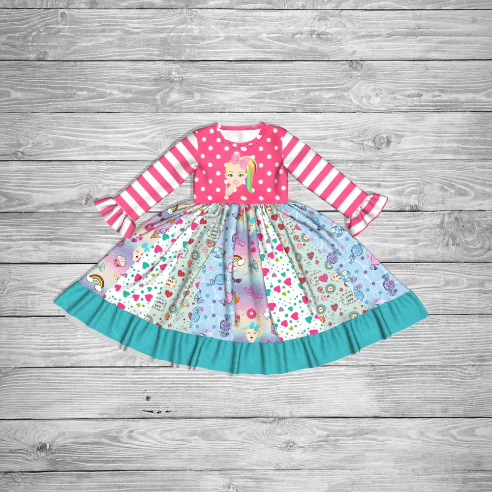 

Conice Nini Baby Girl Clothes 2019 Fall Embroidered Dress Baby Cotton Long Sleeve Dress LYQ906-877-HY