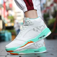 JINBEILEE Winter New High To Help AJ5 Basketball Shoes Breathable Casual Fashion Trend Hundred Tower Jogging Men's Shoes JINBEILEE Winter New High To Help AJ5 Basketball Shoes Breathable Casual Fashion Trend Hundred Tower Jogging Men's Shoes