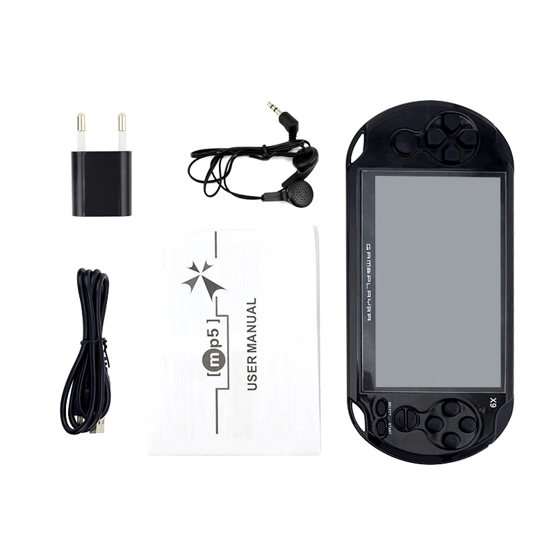 Nueva llegada 5,0 pulgadas de pantalla grande de juego portátil reproductor de TV poner con MP3/película de cámara de Video Multimedia consola de juego - 6