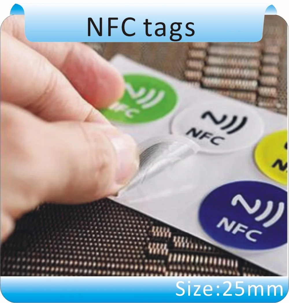 Универсальный 10X(10 стилей) шт Водонепроницаемый NTAG203 NFC тег наклейки RFID Клейкая Этикетка для всех NFC мобильных телефонов