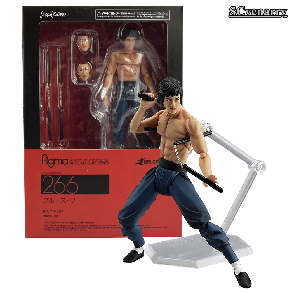 

Max Factory Bruce Lee Figma 266 PVC Action Figure Collectible Model Toy 14cm