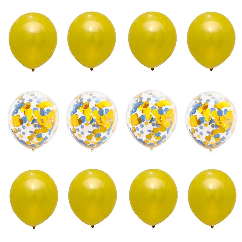 12 шт./лот 12 дюймов на день рождения конфетти украшения шары для свадьбы и дня рождения вечерние шары Baby Shower Пол раскрыть латексные шары