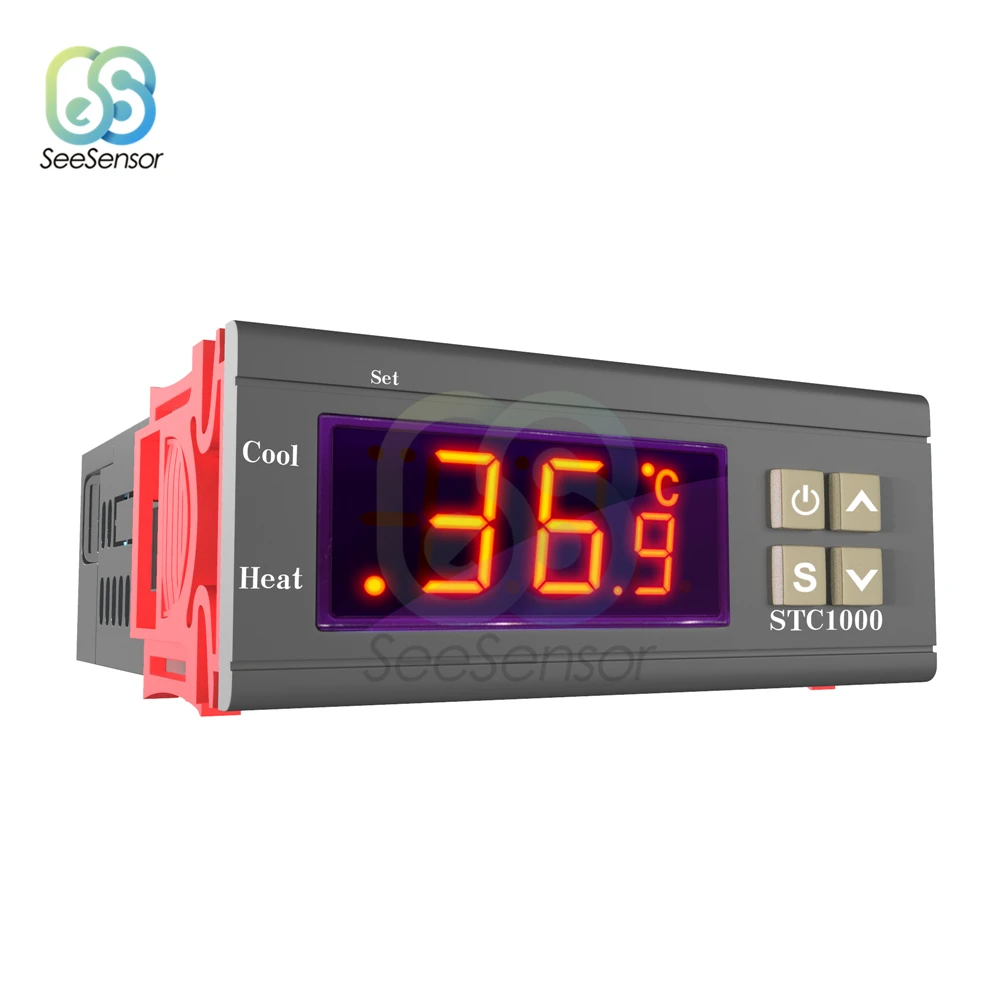 STC-1000 DC 12 V-72 V светодиодный цифровой Температура контроллер терморегулятор Термостат с нагревателем и охладителем для инкубатора