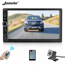 Jansite 7 "2 din Полный hd-навигатор для автомобиля MP5 плеер DVD с цифровой сенсорный экран Bluetooth TF стерео можно подключить сзади камера