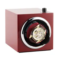 AU/EU/US/UK Plug Rectangle Mute Automatic Watch Winder Red Clock Winder Luxury Automatic Wooden Storage Case zegarek motor AU/EU/US/UK Plug Rectangle Mute Automatic Watch Winder Red Clock Winder Luxury Automatic Wooden Storage Case zegarek motor