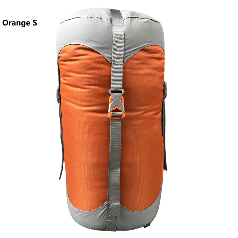 Нейлоновый мешок компрессионный мешок для спальных мешков компрессионные дорожные мешки 4 цвета 4 размера - Цвет: Orange S