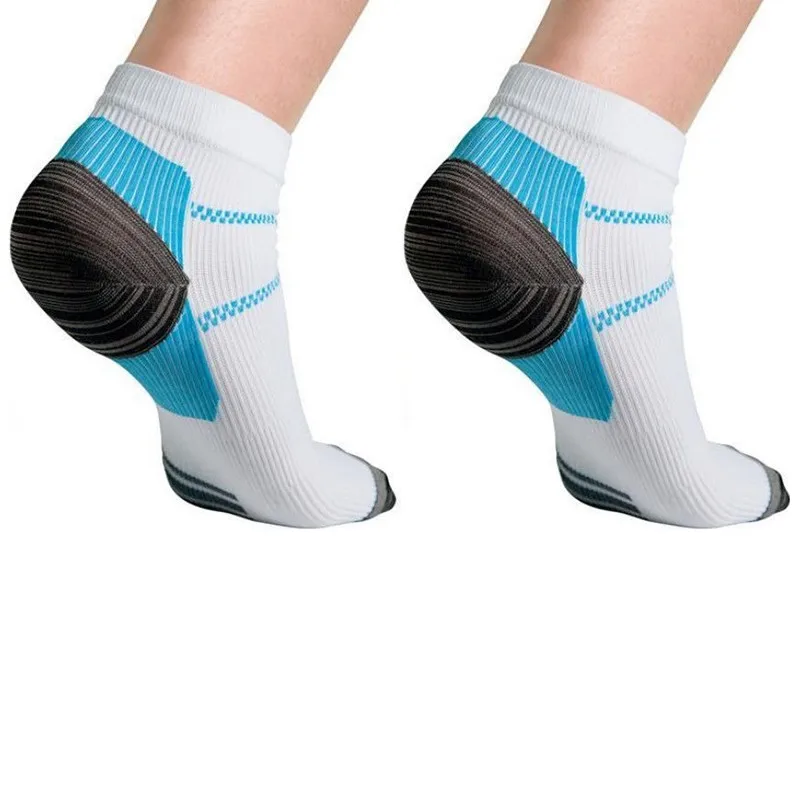 1 пара компрессионных носков для женщин и мужчин, для ухода за ногами, с пяткой и шпоры, для боли, спортивные носки, хорошее качество