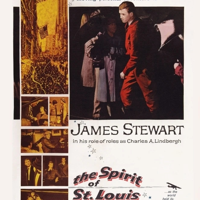 The Spirit Of St. Louis Us Poster Art James Stewart 1957 Movie Poster Masterprint (11 x 17)