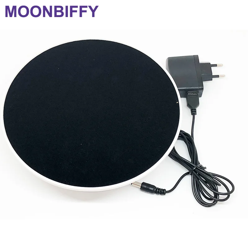 

20cm 360 Degree Electric Rotating Turntable Display Stand for Photography Max Load 1.5Kg video shooting props Turntable Battery