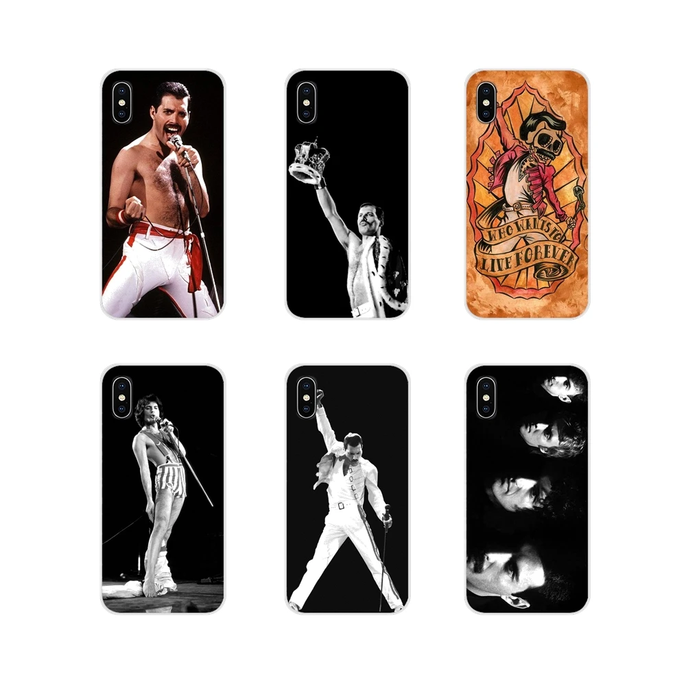

Hot queen freddie mercury Transparent Soft Cases For Sony Xperia Z Z1 Z2 Z3 Z5 compact M2 M4 M5 C4 E3 T3 XA Huawei Mate 7 8 Y3II